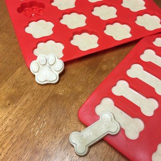 강아지 간식 만들기 실리콘 몰드, 발바닥, 1개