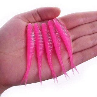 실리콘 소프트 인공 지그 배스 소프트 70mm 워블러 태클 개 잉어 스윔베이트 낚시 페스카 웜 루어 10 1.8g 미끼 샤드, 6) F, 1개