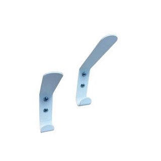 寵傢好 台灣製 洞洞板配件 (2入組) 掛勾 服飾掛勾 衣帽掛勾 包包掛勾 頂天立地 置物 收納 牆壁收納, 1個, 白色(2入)