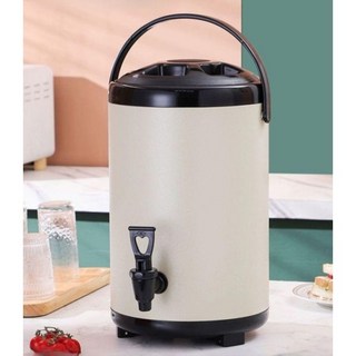 커피 보온통 10L 대형 업소용 보냉통 스텐 디스펜서, 1개, 블랙