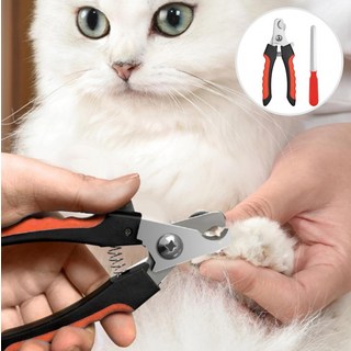 고양이발톱깎이 애완동물 강아지 네일 케어 안전 손질 가위, 1개, 핑크