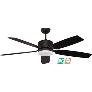 （修一）穩帝士吊扇60吋 平光黑 DC吊扇 吊扇燈 直流變頻 四段光 22瓦 遙控 台灣製造, 柚木黑