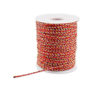 五色繩 適用 五色繩子 五色線 綁香火袋線 串珠寶線, RC-609 五色繩-細繩款, 1個