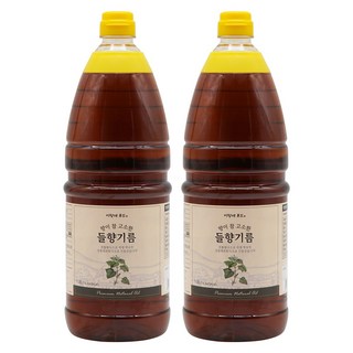 [이장네] 향이 참 고소한 대용량 업소용 들향기름_1.8L, 2개, 1.8L