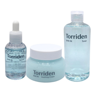 토리든 본사 정품 다이브인 저분자 히알루론산 3점 세트 (토너+크림+세럼) 랜덤샘플 추가증정, 1개