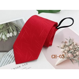 手打領帶 8CM 紅色/黑色領帶 - 商務/婚禮/面試適用