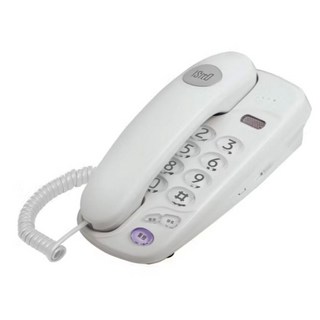 WONDER 旺德 兩用迷你電子電話機 WD-303 IS-333 白色 壁掛/桌用