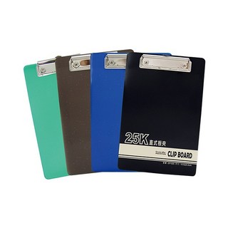 W.I.P 聯合 EP-025 25K 板夾 (中) 辦公室文件整理必備, 1個, 黑, 黑