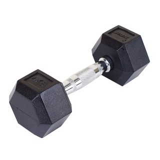 [star] 고무 육각 아령 1~10kg 육각덤벨 6각 강철파이프, 4kg, 2개