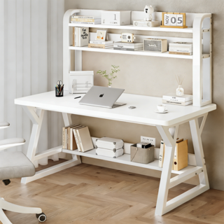 Kurua 다용도 철제 컴퓨터 사무용책상, 화이트