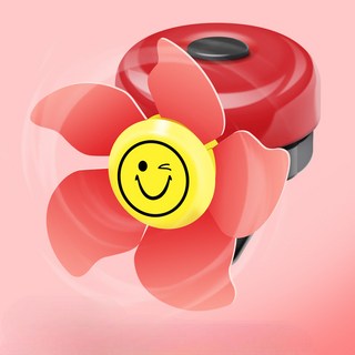 루앤시 바람개비 자전거 벨 핸들벨 슬라이딩 밸런스 방울 경적 호른 풍차, 레드