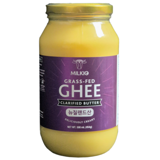 (뉴질랜드) 밀키오 목초사육 방탄커피 기버터 Ghee 454g, 500ml, 1개