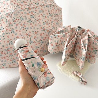 지지주 야외 필수템 자외선 차단 휴대용 경량 접이식 양산 UV차단 로맨틱플라워