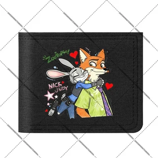 쿠쿠스토어 Zootopia 2 나일론 은행 카드 접이식 지갑 하라주쿠 휴대 홀더 남성 애니메이션 피규어 동전 생, 20 FKDW102