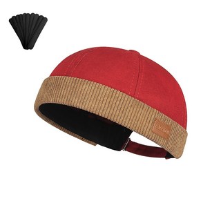 BELLEAURA 남여공용 투톤 코듀로이 와치캡 커플모자 패션와치캡 캐주얼모자 챙없는 골무모자 (모자 오염방지패드 지급)
