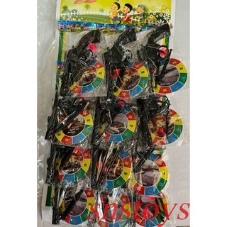 sns 古早味 懷舊童玩 吸盤槍 黑色手槍 塑膠手槍 (12包/組), 1個