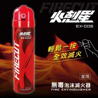 【KINYO】火剋星泡沫滅火器 家用 EX-006 滅火器 泡沫滅火器 家用滅火器 車用滅火器 滅火 滅火瓶 環保滅火器, 1個