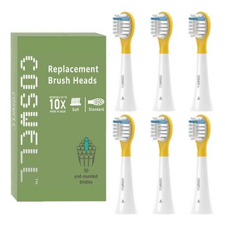 COSWEL 兒童替換牙刷頭 適用飛利浦 HX2472/01 電動牙刷 (6入裝), 1, 6