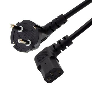 HDTOP 국산 AC 10A ㄱ자 우측 꺾임 파워케이블 2M HT-AC101, 1개