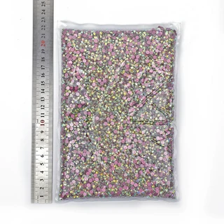 SS3SS50 큰 가방 도매 품질 더 나은 DMC 크리스탈 AB 유리 납유리 철 핫픽스 모조 다이아몬드, 156.Pink Crystal AB  ss4 14400