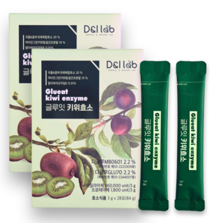 탄수화물 분해효소 글루잇 뉴질랜드 키위 유래 글루텐 분해 소화 유산균 효소, 2박스, 84g