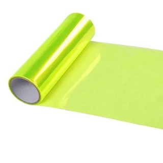 30x60cm 앰버 오렌지 라이트 필름 자동차 안개등 헤드 미등 색조 비닐 시트 스티커 바디 커버 스타일링, [11] Fluorescent yellow
