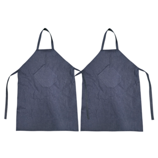 청앞치마(국산) 용접용 정비 도장 도색 건설등 작업앞치마, 청색, 2개