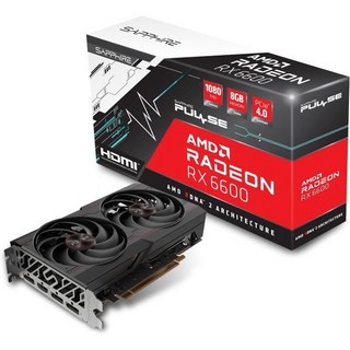 게이밍 그래픽카드 PC 비디오 게임용 사파이어 11310-01-20G 펄스 AMD 라데온 RX 6600 그래픽 카드 8GB GDDR6 RDNA 2, 1