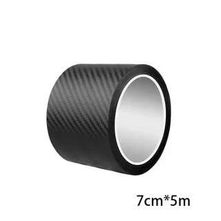 3D 카본 파이버 스티커 자동차 문턱 보호 필름 긁힘 방지 방수 무광 블랙 나노 바디용, 03 sticker-7cm x 5m