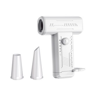 초강력 무선 핸디 에어건 청소기 휴대용 캠핑 먼지 제거 송풍기, 화이트