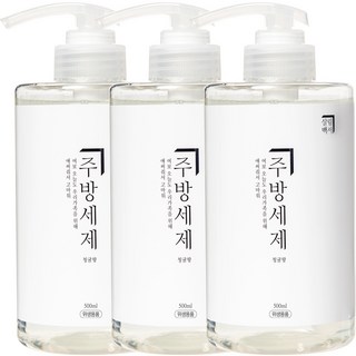 살림백서 주방세제 청귤향, 500ml, 3개