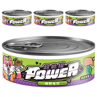 COUCH POTATO Power 超能貓咪主食罐, 綠野兔肉, 80g, 4罐