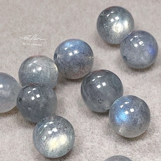 【泰福水晶 Tai Fu】16號 拉長石散珠 8mm 天然水晶素材 單顆販售 手作串珠 DIY 能量小珠子