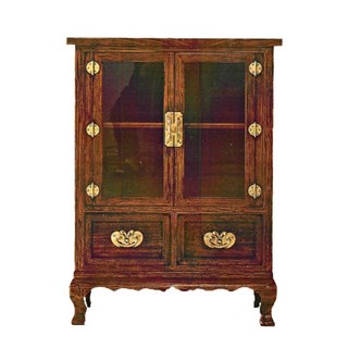 상다리양주장(소) SL겔러리 원목고가구 한옥인테리어 나비손잡이 장식장