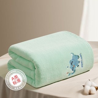 嬰幼兒毛巾 嬰兒浴巾 浴巾 寶寶浴巾 寶寶洗澡 洗澡 珊瑚絨 動物造型浴巾 帶帽浴巾 寶寶浴巾 斗篷浴巾, 1個, 【100*80cm】泡泡象-綠色