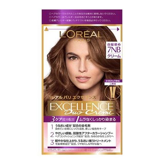 L'ORÉAL PARIS 巴黎萊雅 Excellence 三重護髮染髮霜 7NB 明亮自然栗色，溫和呵護，持久亮麗, 明るい自然な栗色, 1個