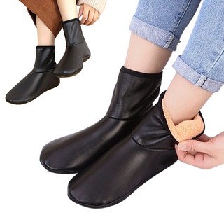 여성용 발목까지 따뜻한 레자 양털양말 보온덧신양말