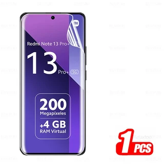 샤오미 레드미 노트 13 프로 + 5G 카메라 유리 4 인 하이드로겔 필름 플러스 휴대폰 화면 보호대, 05 RedmiNote 13 5G, 03 Only 1 Front Film