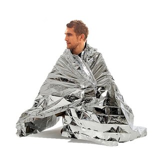 초경량 알루미늄 담요 비상 재난 보온 생존 캠핑 응급 체온유지, 1개, 단품
