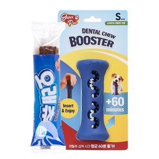 1시간 노즈워크 장난감 오래먹는 덴탈츄 부스터, 1개, 블루