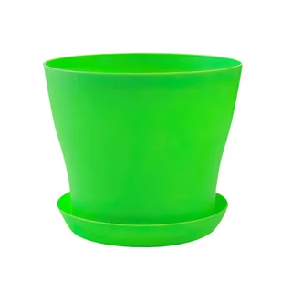 다채로운 꽃 냄비 라운드 재배자 다육 식물 화분 정원 트레이 사무실 심기 용품, Green, L 1000ML, 02 Green