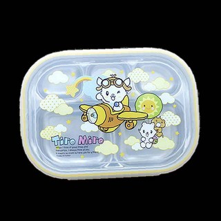캐릭터 사각 어린이 밀폐 식판 키티식판