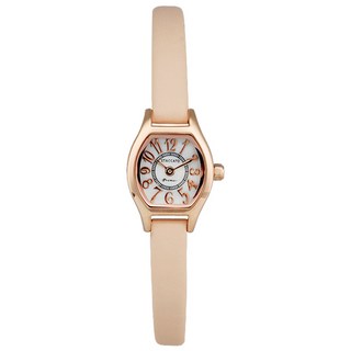 (특가) 여자 미니 가죽밴드 손목시계 브라운 화이트 베이지