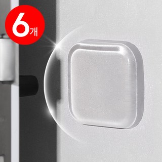 올먼트 다용도 충돌방지 소음방지 문콕방지 실리콘 스티커, 6개, 투명