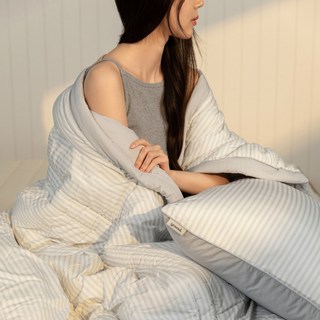 슬라운드 알러메디 울트라웜 스트라이프 겨울 차렵이불 썸네일