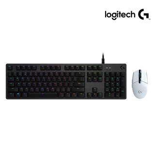 로지텍코리아 게이밍 세트 G512 GX 기계식 키보드 + G304 무선 마우스, 화이트, G512(청축)+G304(화이트), 일반형