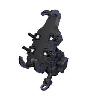 真的購了 RealBuy GP重裝減震手機架 機車手機架 機車專用 後視鏡 把手 摩托車 機車導航 重機 導航 腳踏車, 後照鏡款