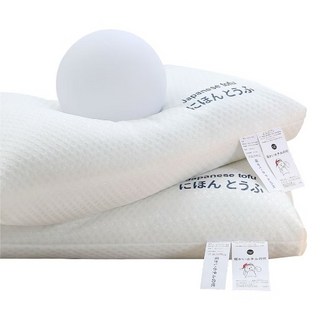 Japanese tofu にほんとうふ 豆腐枕 護頸高低設計 飯店級舒適可水洗 48x74公分, 1件, 白色高枕豆腐【正品獨立包裝】, 白色