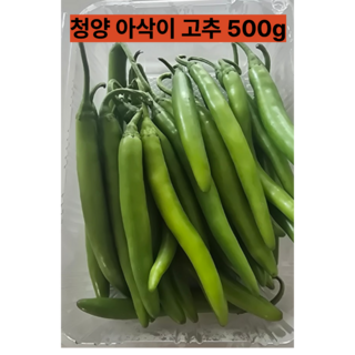 국내산 청양 생 아삭이 고추 신선 채소 매운맛, 1개, 1kg