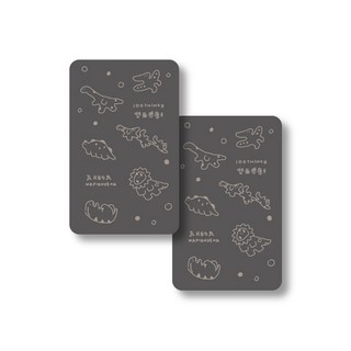 【百思】雙面抗干擾卡/ 插畫家聯名款- 識別證防干擾卡 防感應干擾卡 悠遊卡雙卡抗干擾
